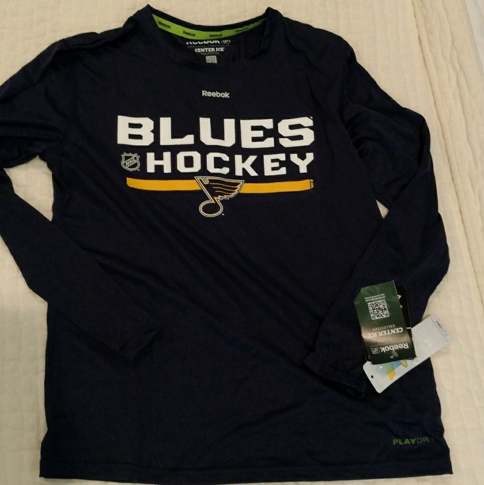 Boys Large (14/16) Reebok Blues LS tee
